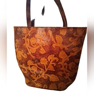 Hand Tooled Leather Purse